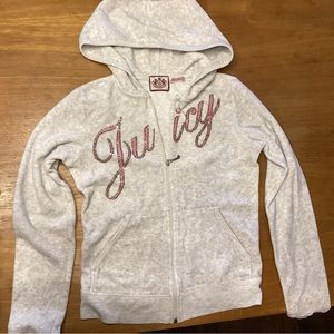 Girls velour Juicy Couture hoodie size S